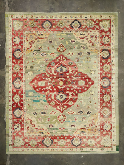 12 x 15 Modern Turkish Oushak Rug 52508
