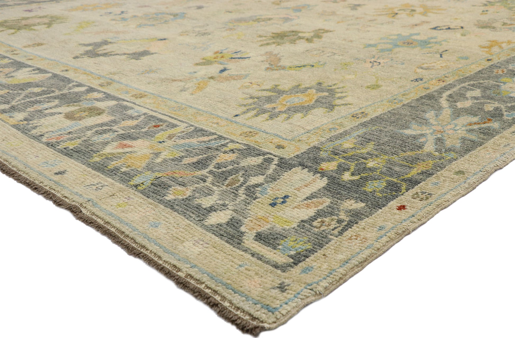 10 x 14 Colorful Turkish Oushak Rug 52531