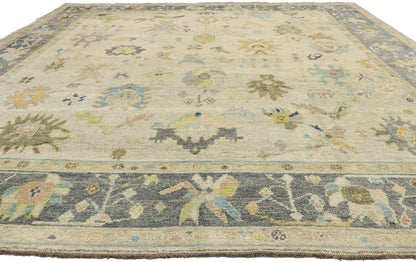 10 x 14 Colorful Turkish Oushak Rug 52531
