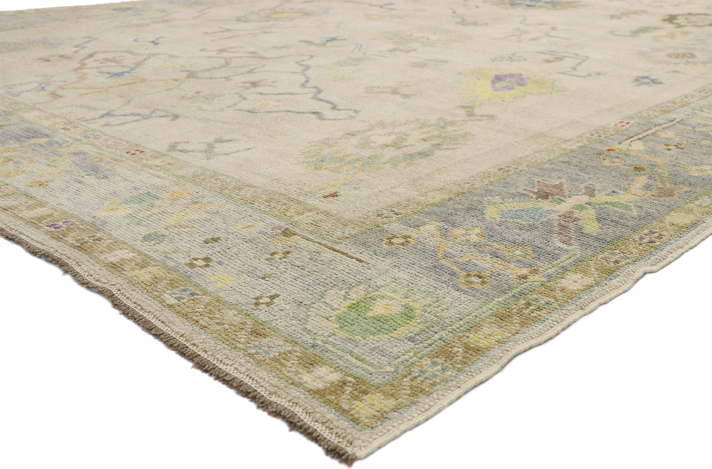 10 x 14 Colorful Turkish Oushak Rug 52533