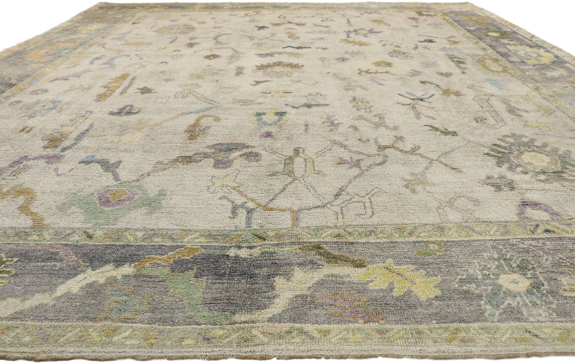 12 x 17 Contemporary Oushak Rug 52535