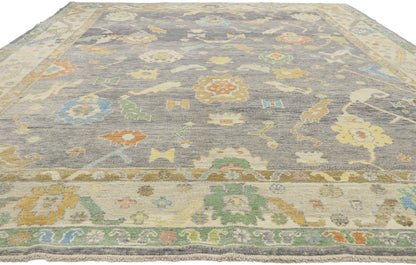 10 x 14 Colorful Turkish Oushak Rug 52537