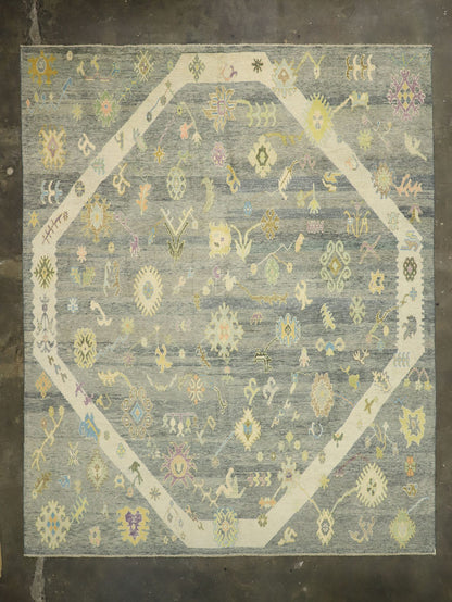 12 x 15 Contemporary Turkish Oushak Rug 52538