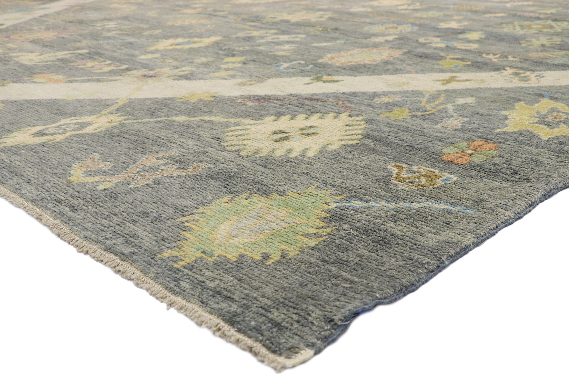 12 x 15 Contemporary Turkish Oushak Rug 52538