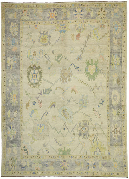 10 x 14 Contemporary Turkish Oushak Rug 52539