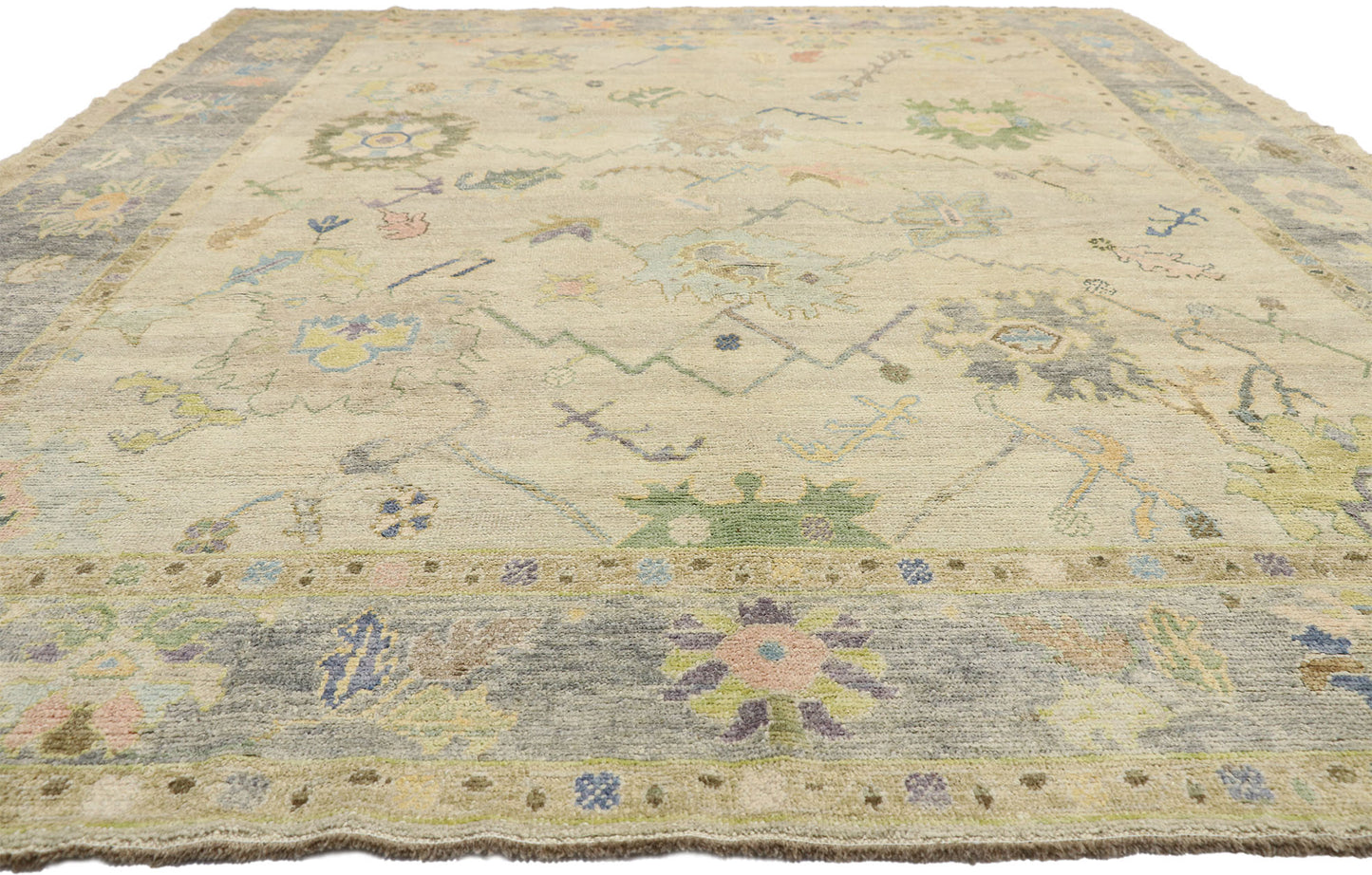 10 x 14 Contemporary Turkish Oushak Rug 52539