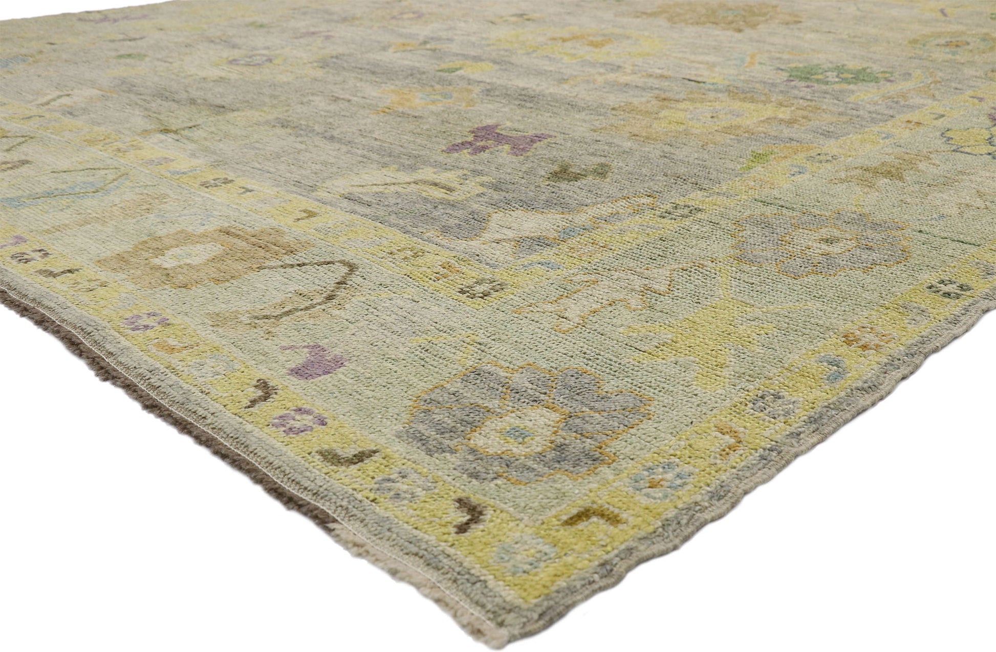 9 x 10 Colorful Turkish Oushak Rug 52540
