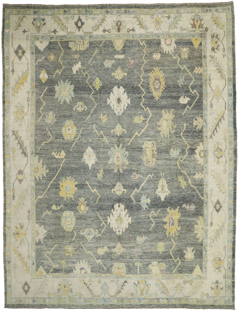12 x 16 Contemporary Turkish Oushak Rug 52541