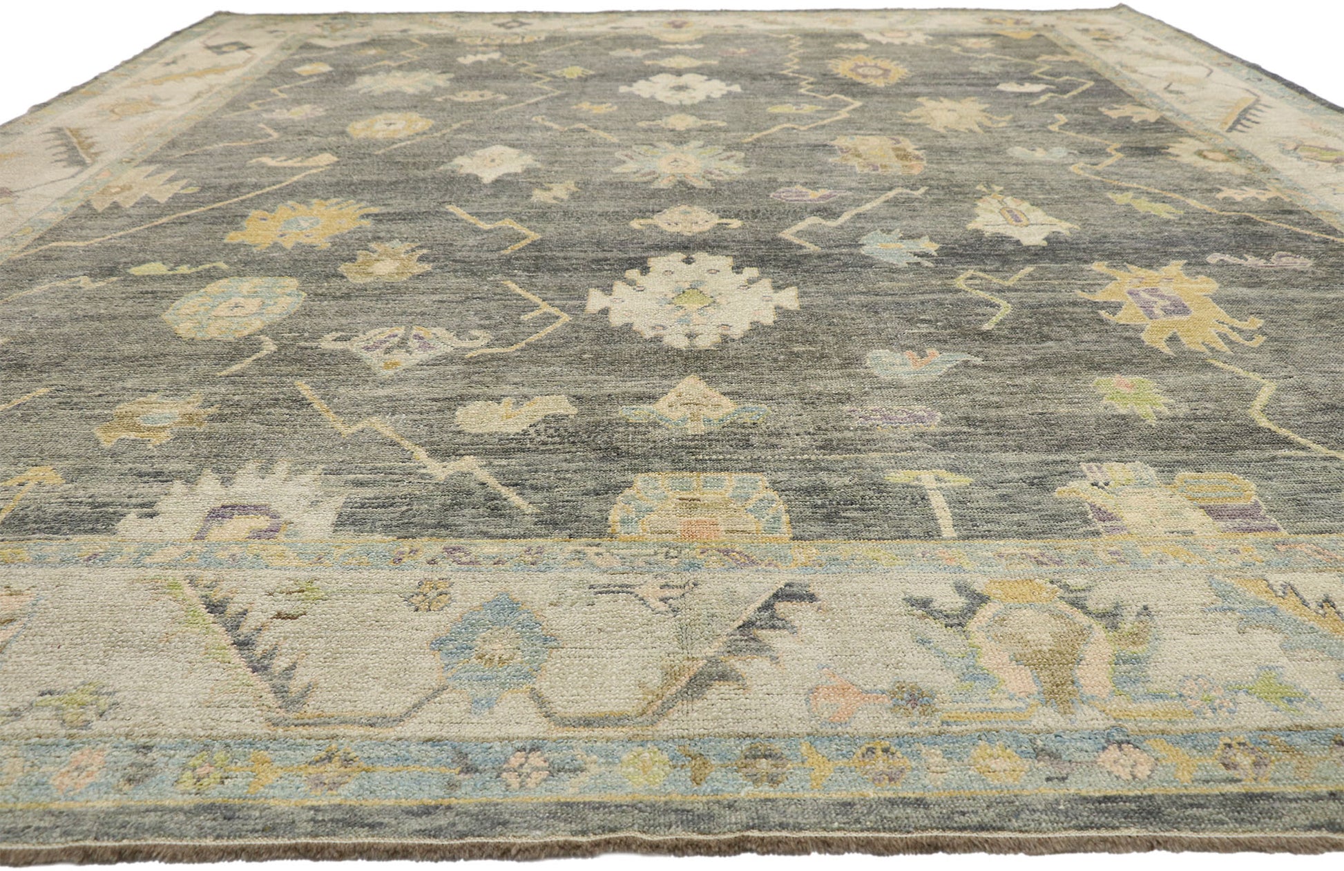 12 x 16 Contemporary Turkish Oushak Rug 52541
