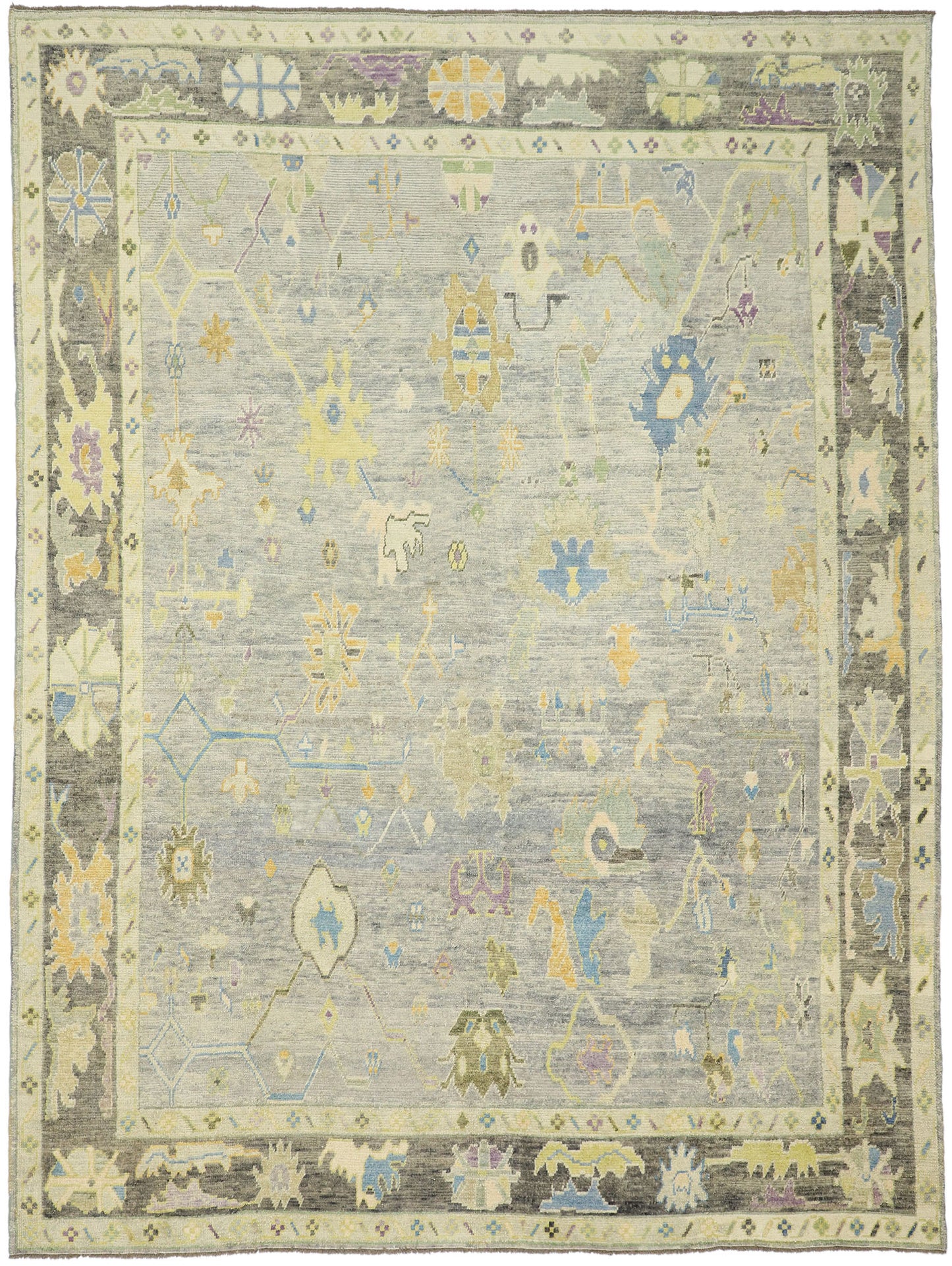 10 x 14 Contemporary Turkish Oushak Rug 52543