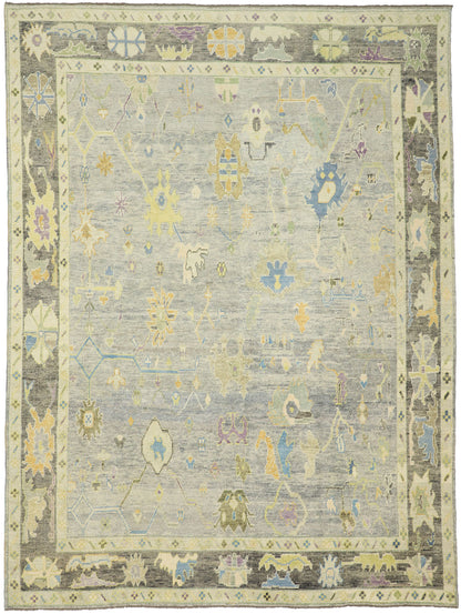 10 x 14 Contemporary Turkish Oushak Rug 52543