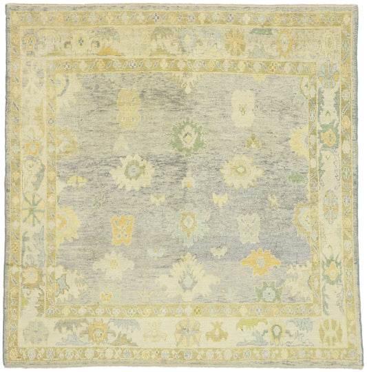 8 x 8 Colorful Oushak Rug 52544