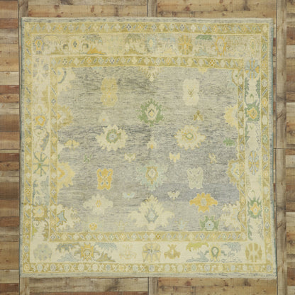 8 x 8 Colorful Oushak Rug 52544