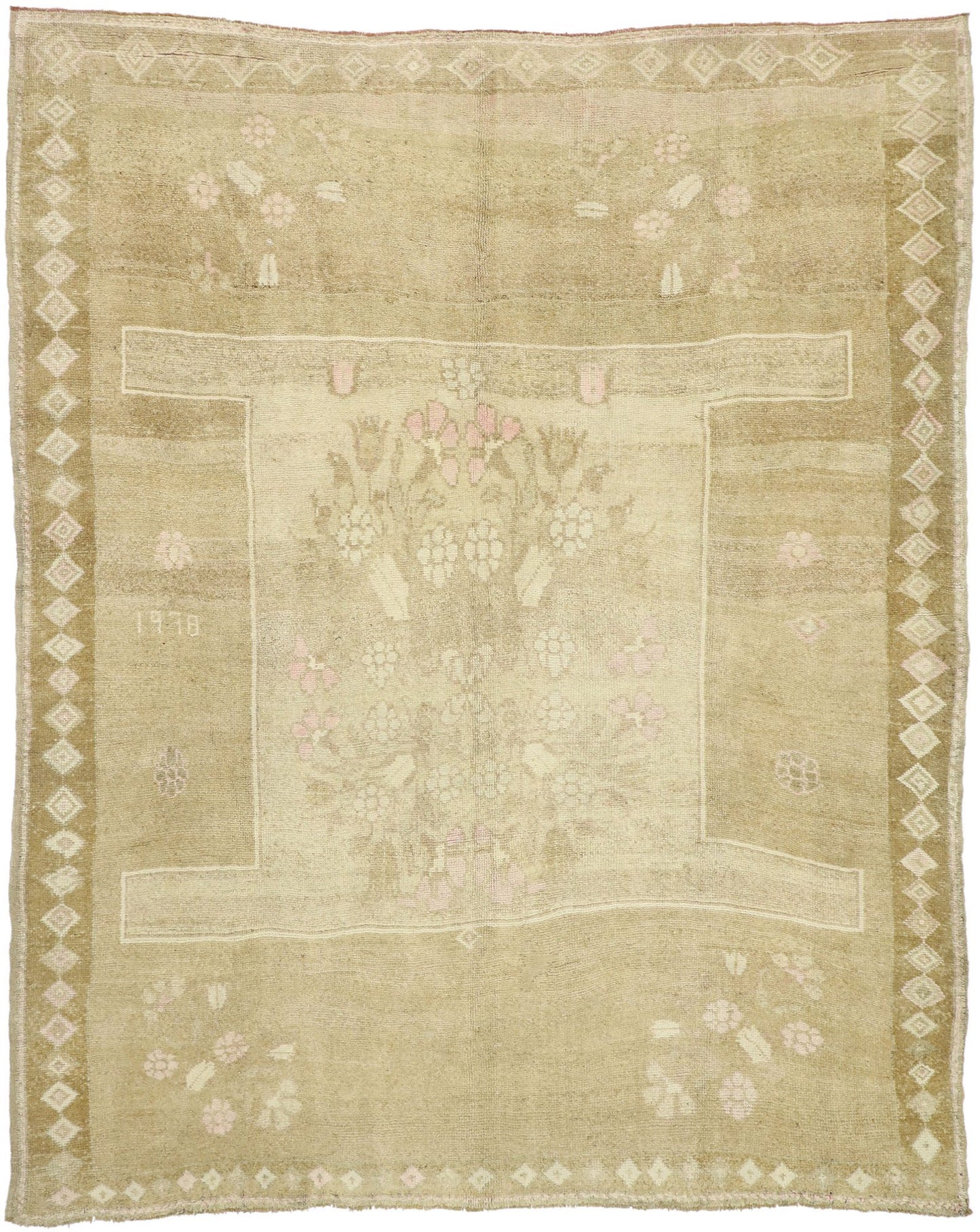 8 x 10 Vintage Oushak Rug 52545