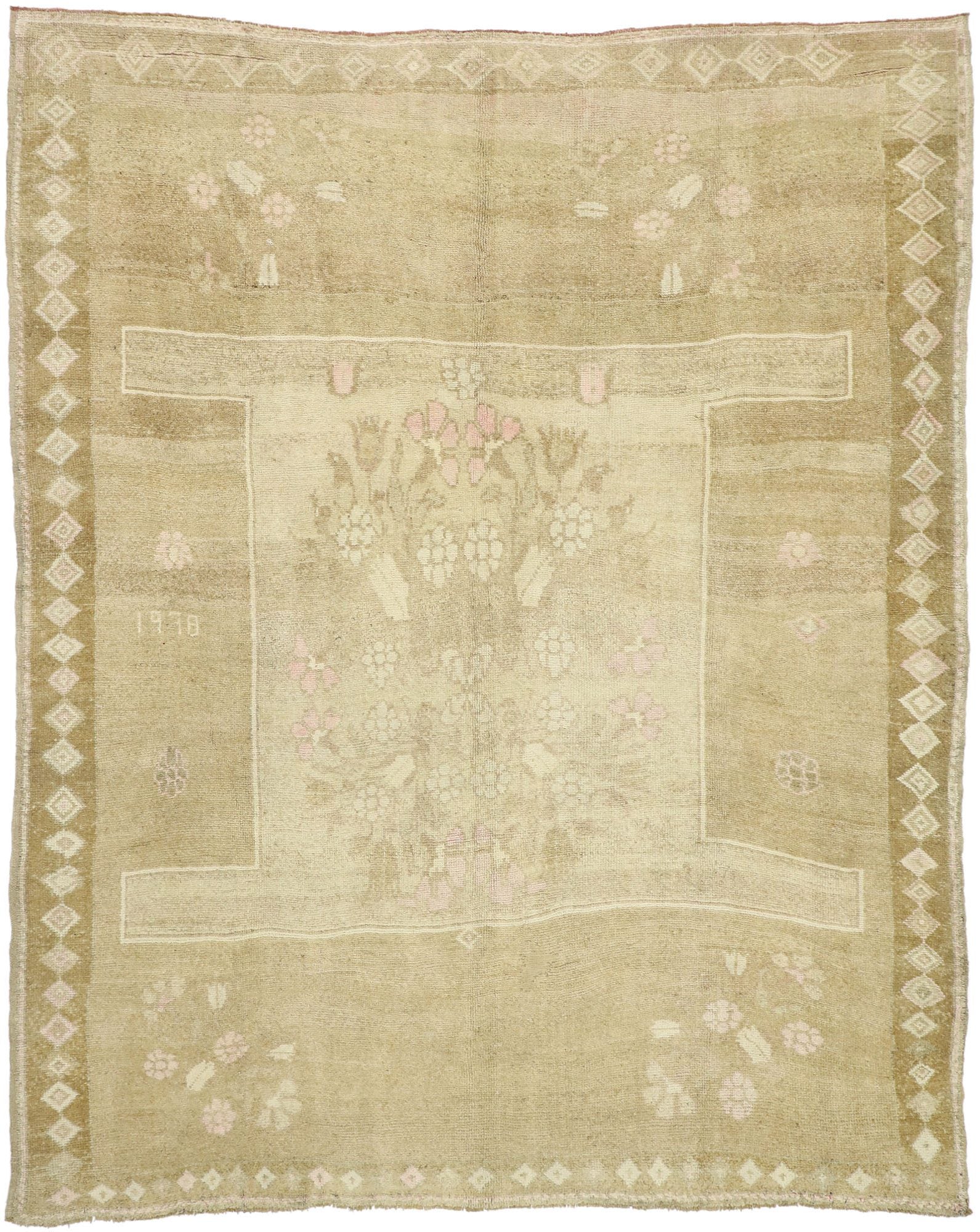 8 x 10 Vintage Oushak Rug 52545
