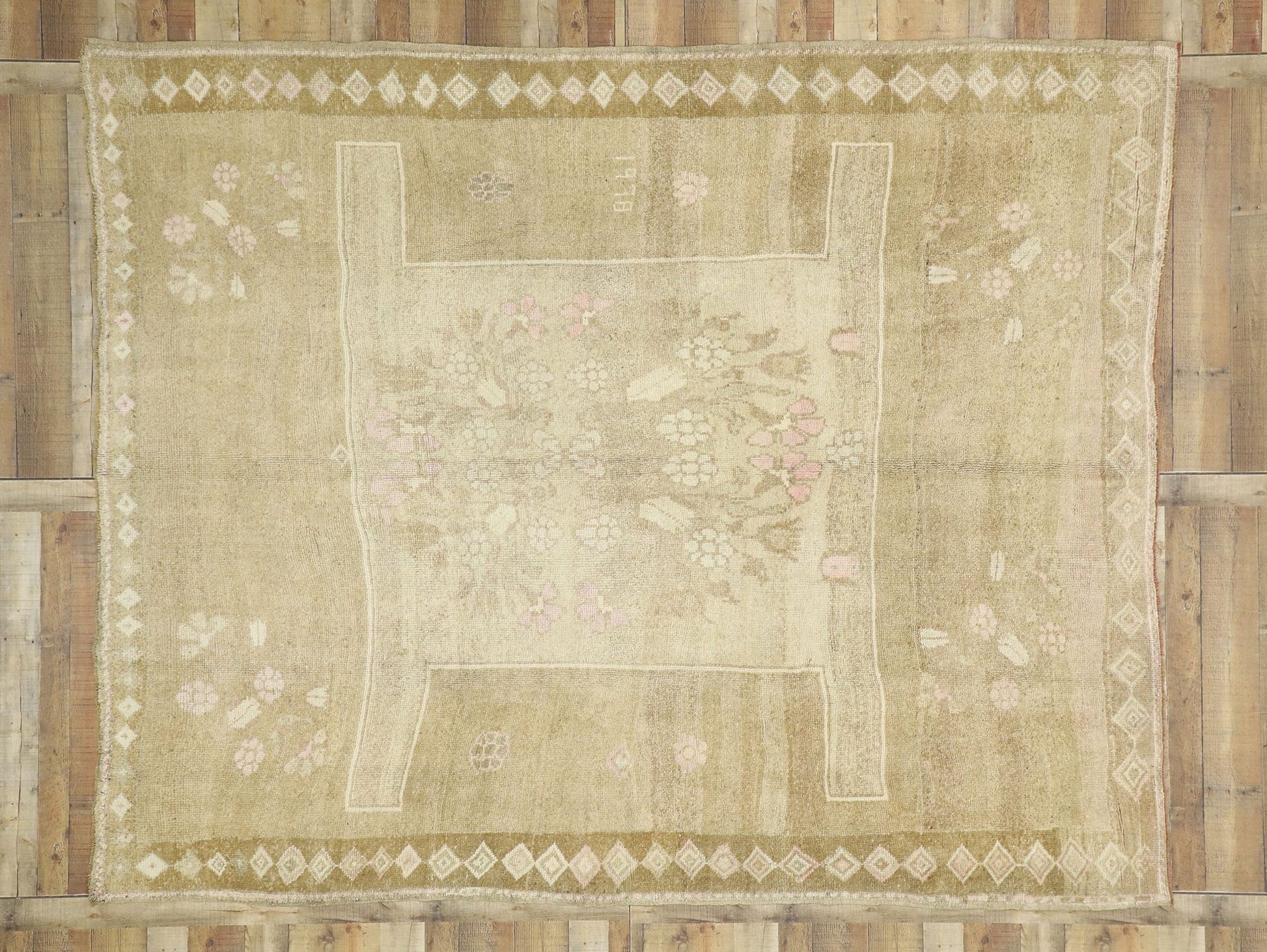 8 x 10 Vintage Oushak Rug 52545