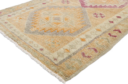 3 x 16 Vintage Turkish Oushak Runner 52546