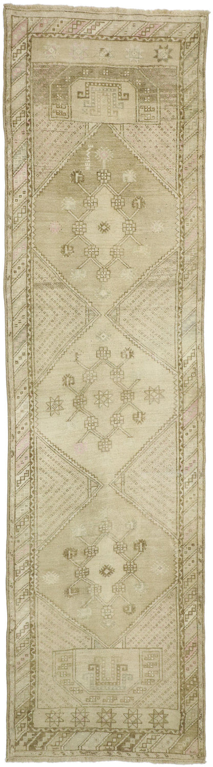 3 x 12 Vintage Oushak Runner 52547