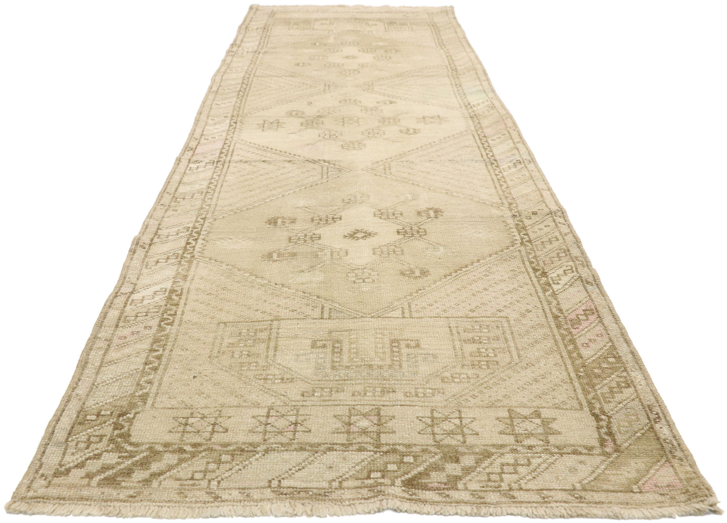 3 x 12 Vintage Oushak Runner 52547