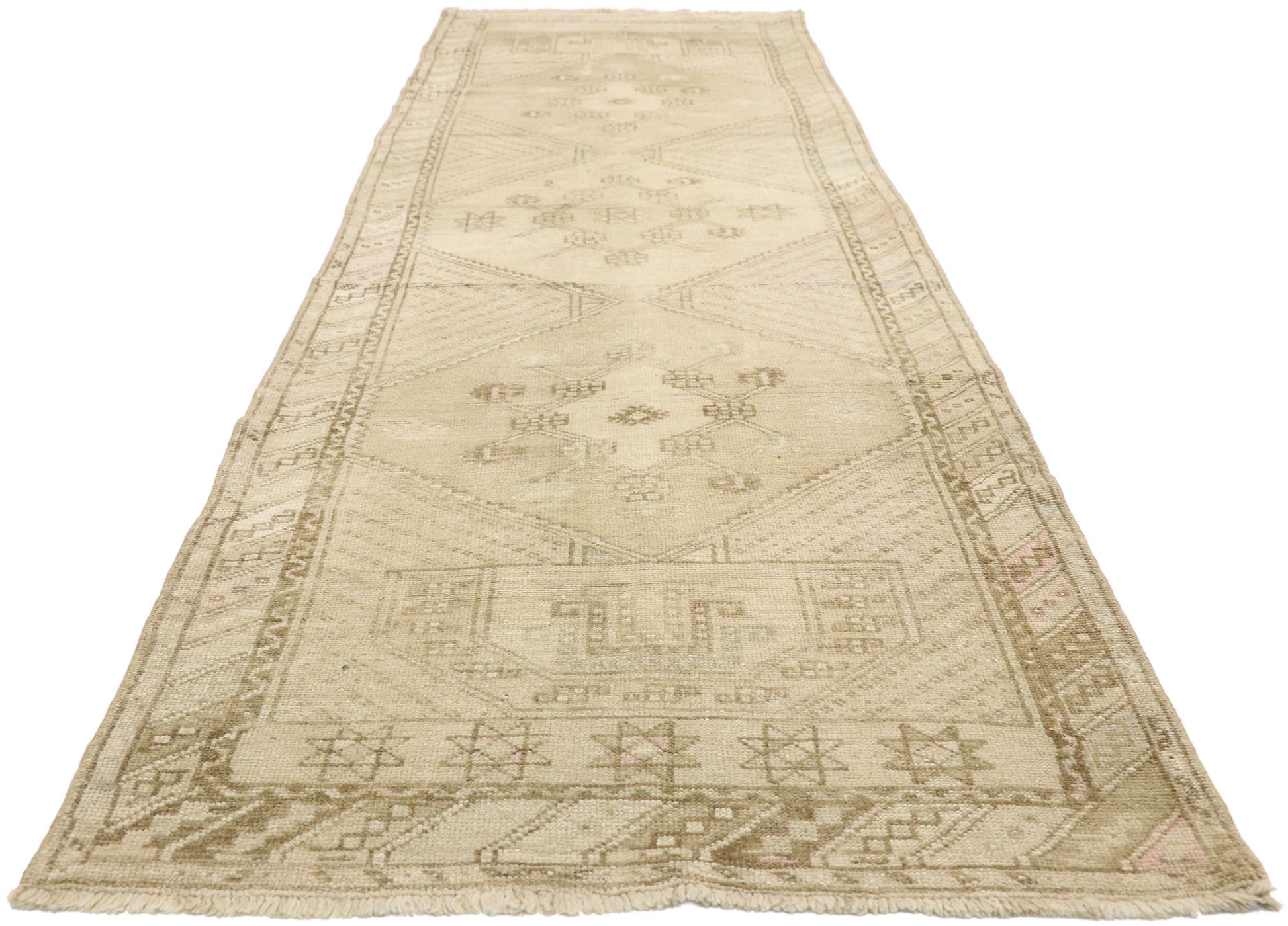 3 x 12 Vintage Oushak Runner 52547
