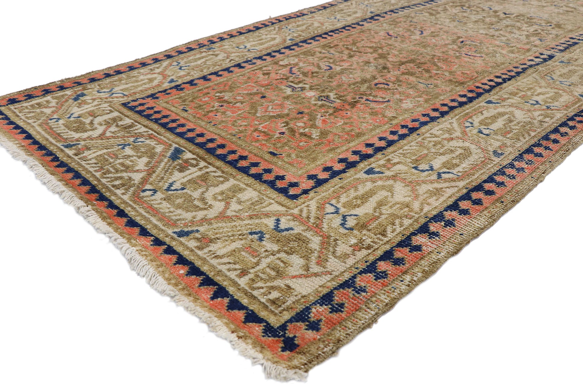 4 x 13 Vintage Turkish Sivas Runner 52548