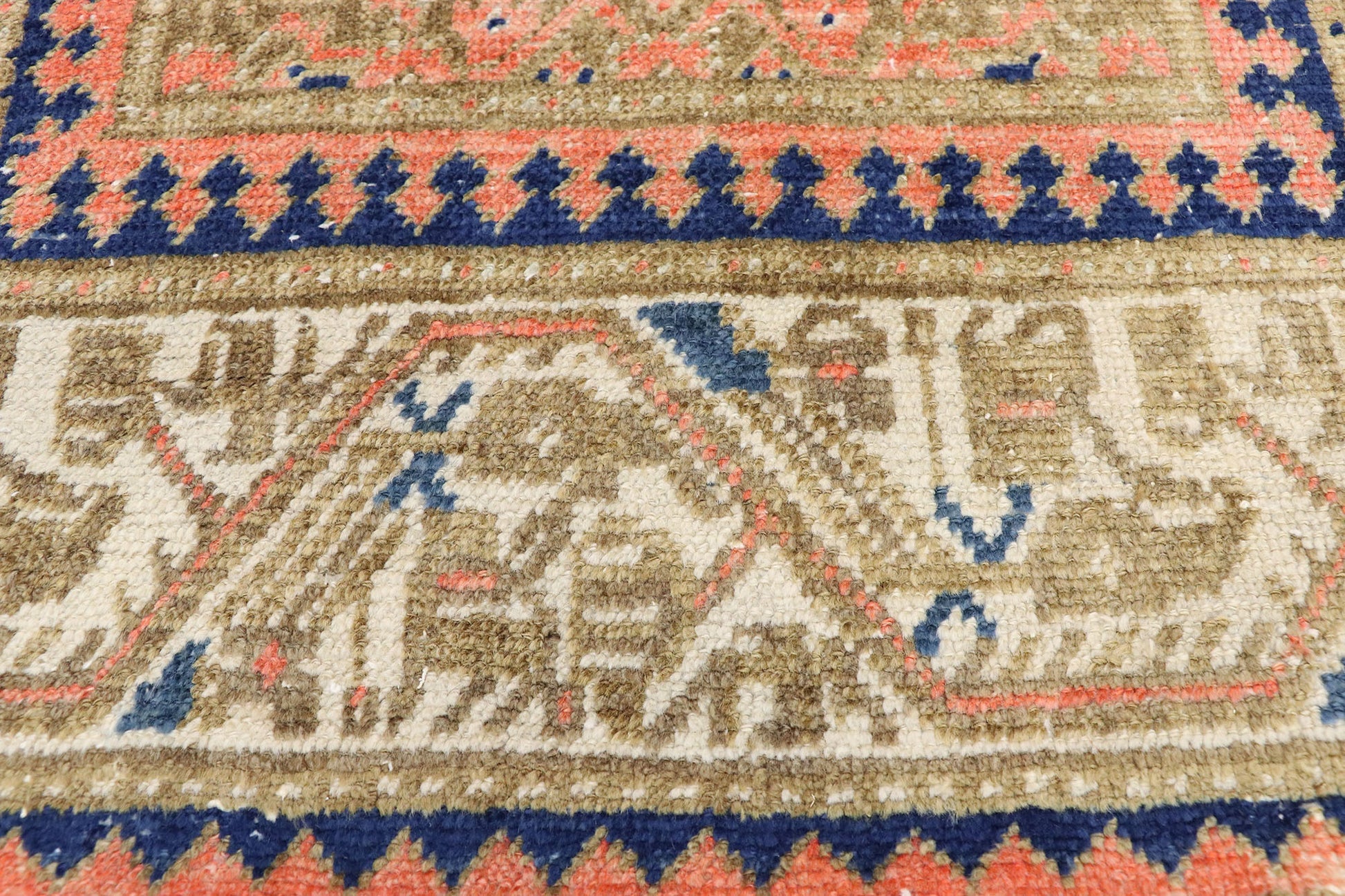 4 x 13 Vintage Turkish Sivas Runner 52548