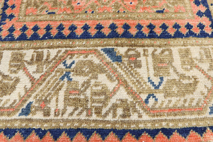 4 x 13 Vintage Turkish Sivas Runner 52548