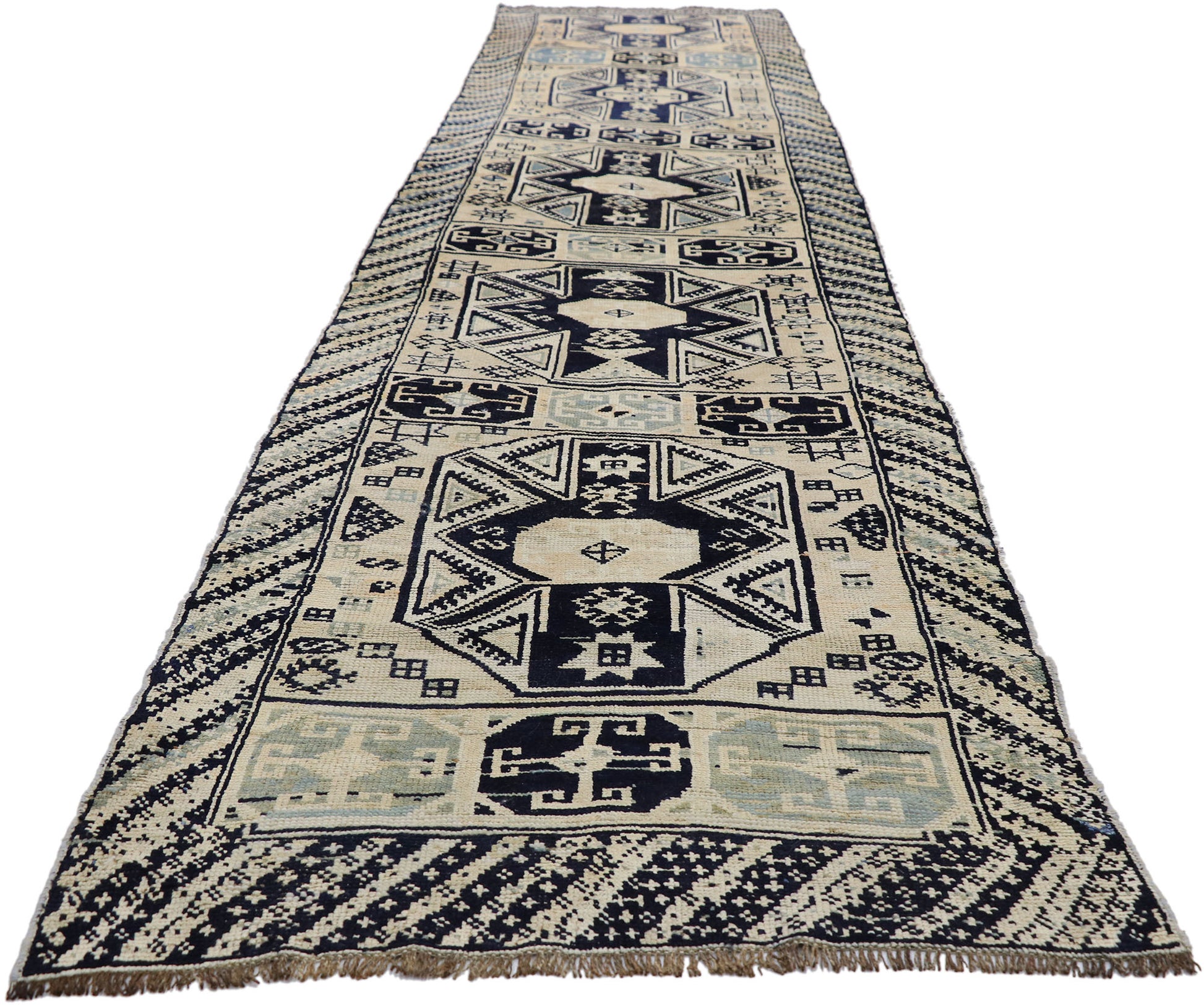 3 x 13 Vintage Oushak Runner 52550