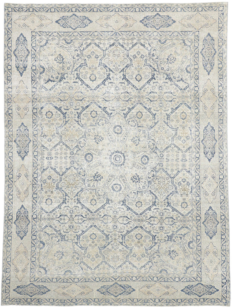 8 x 10 Antique Persian Tabriz Rug 52552