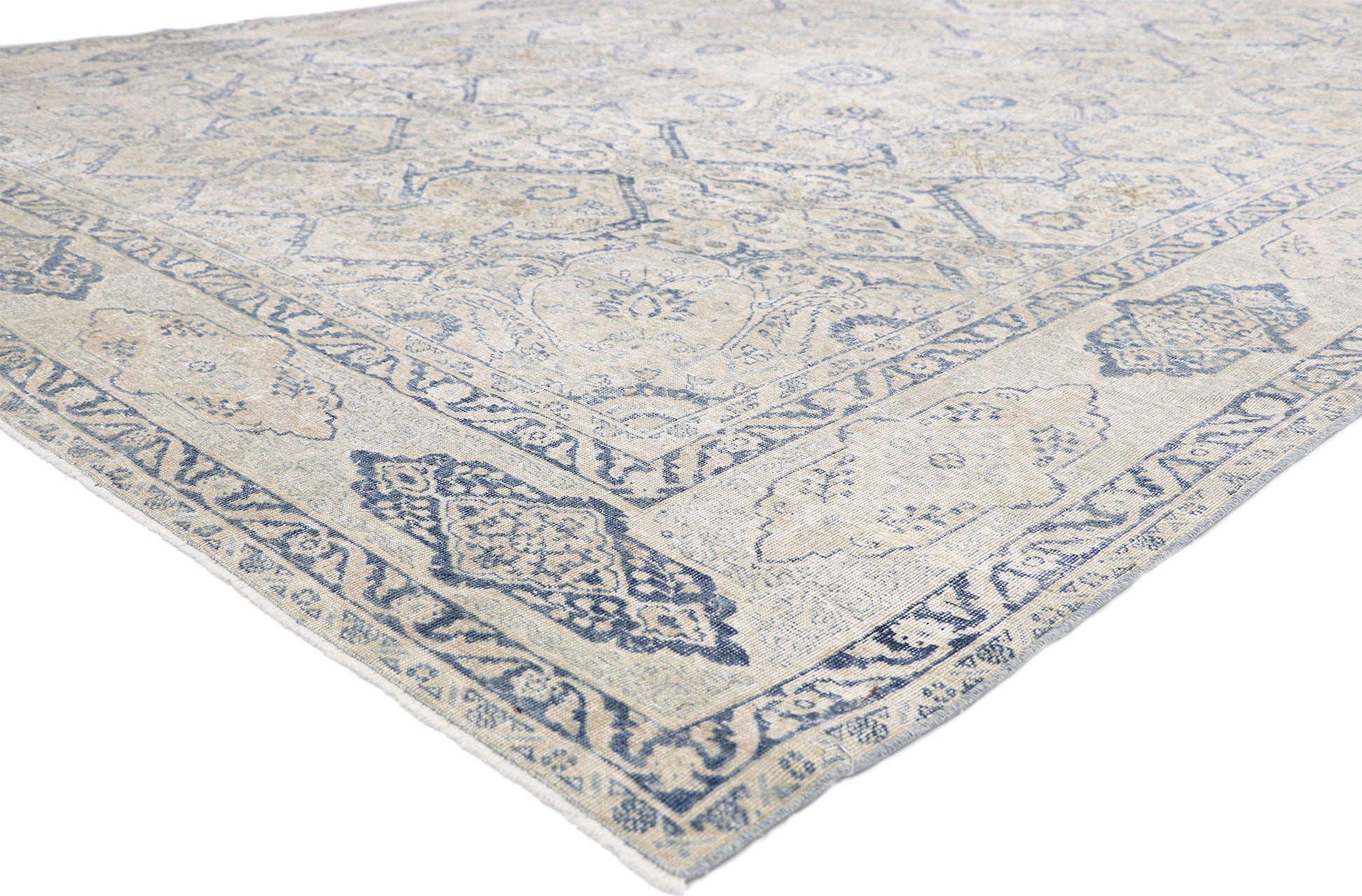 8 x 10 Antique Persian Tabriz Rug 52552