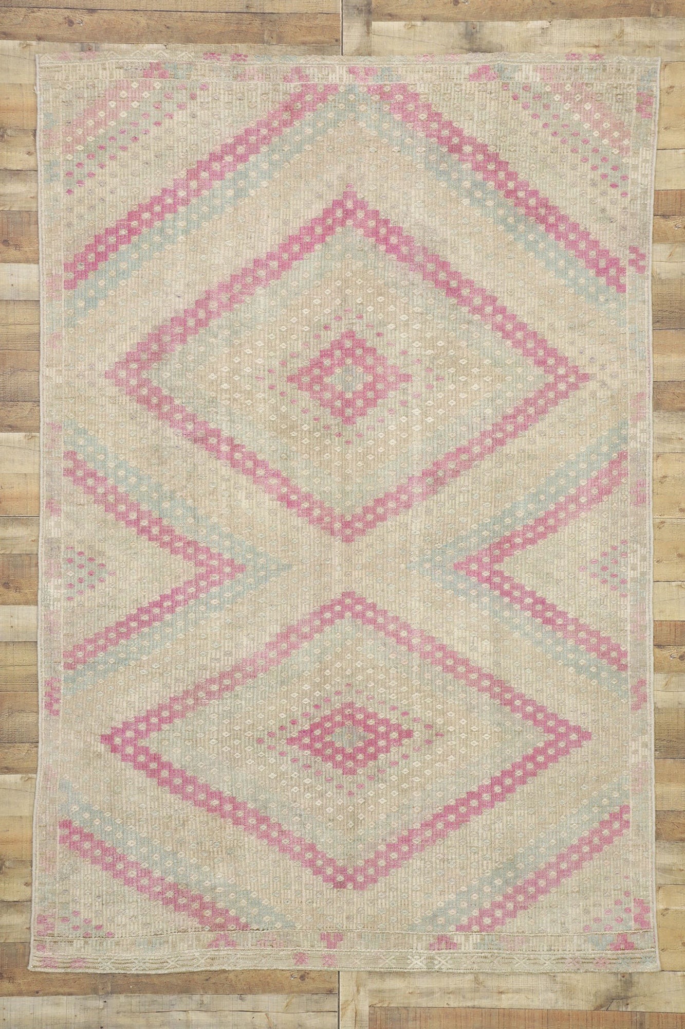 7 x 10 Vintage Kilim Rug 52557