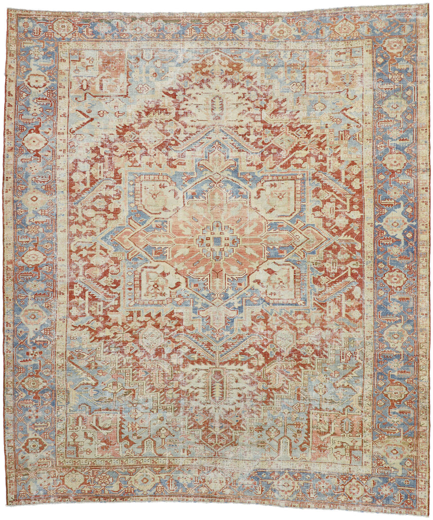 8 x 10 Antique Persian Heriz Rug 52559