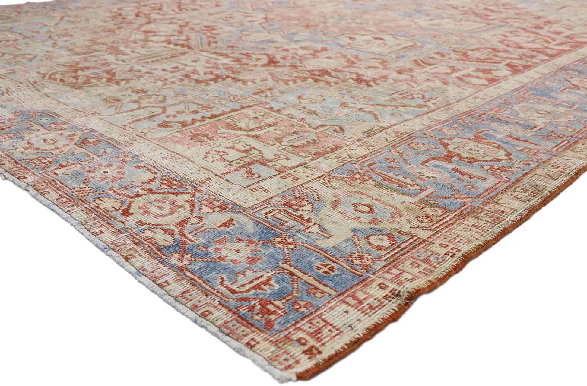 8 x 10 Antique Persian Heriz Rug 52559