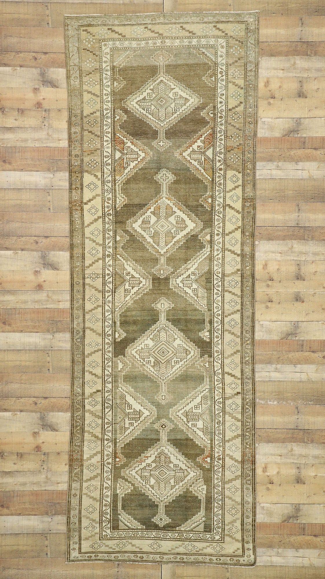 4 x 12 Antique Persian Malayer Runner 52563
