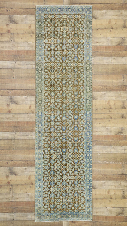 3 x 11 Antique Persian Tabriz Runner 52564
