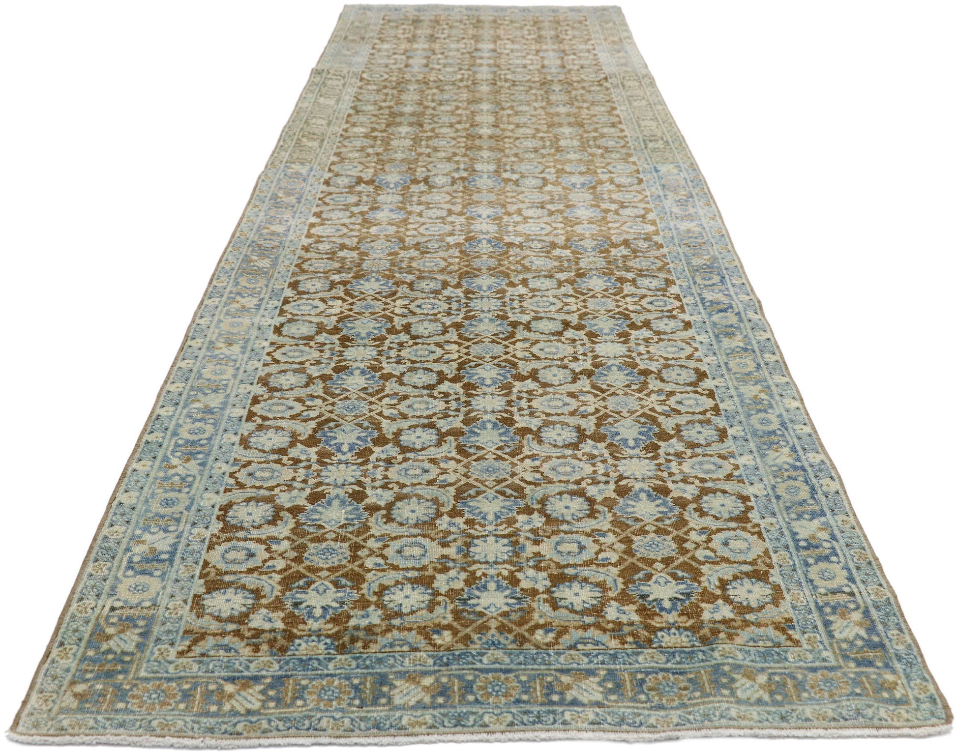 3 x 11 Antique Persian Tabriz Runner 52564