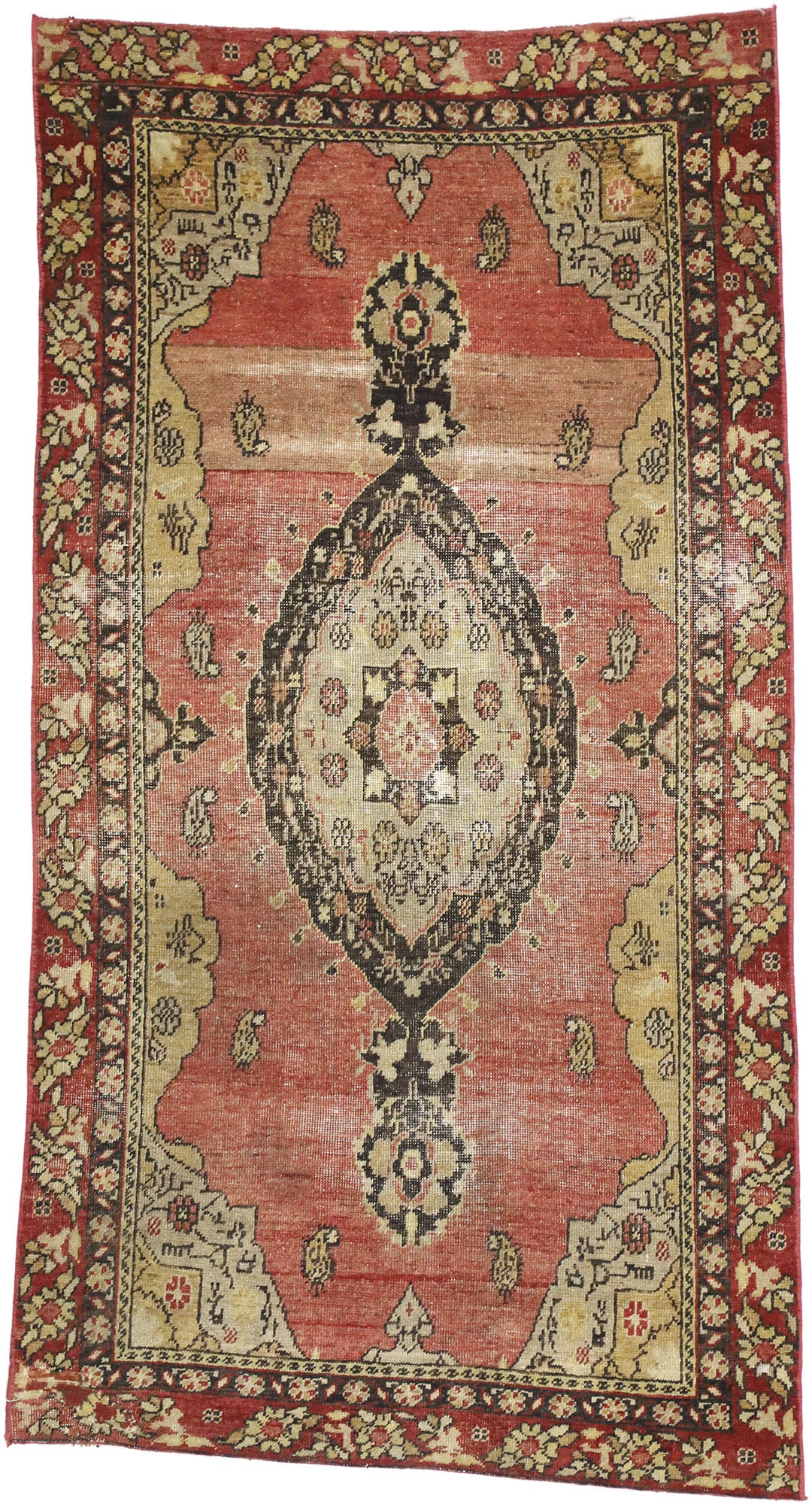 3 x 6 Vintage Turkish Sivas Rug 52566