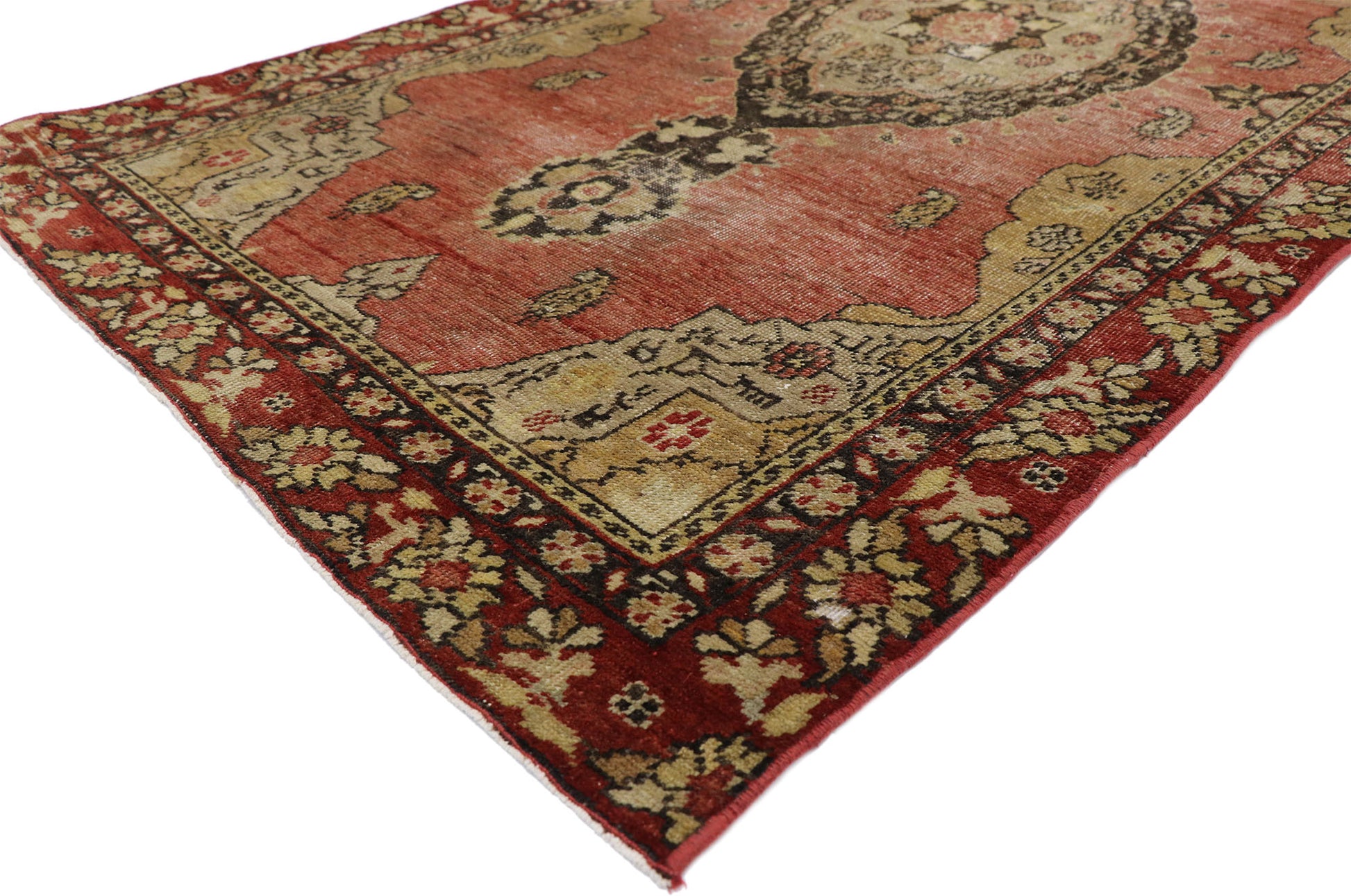 3 x 6 Vintage Turkish Sivas Rug 52566