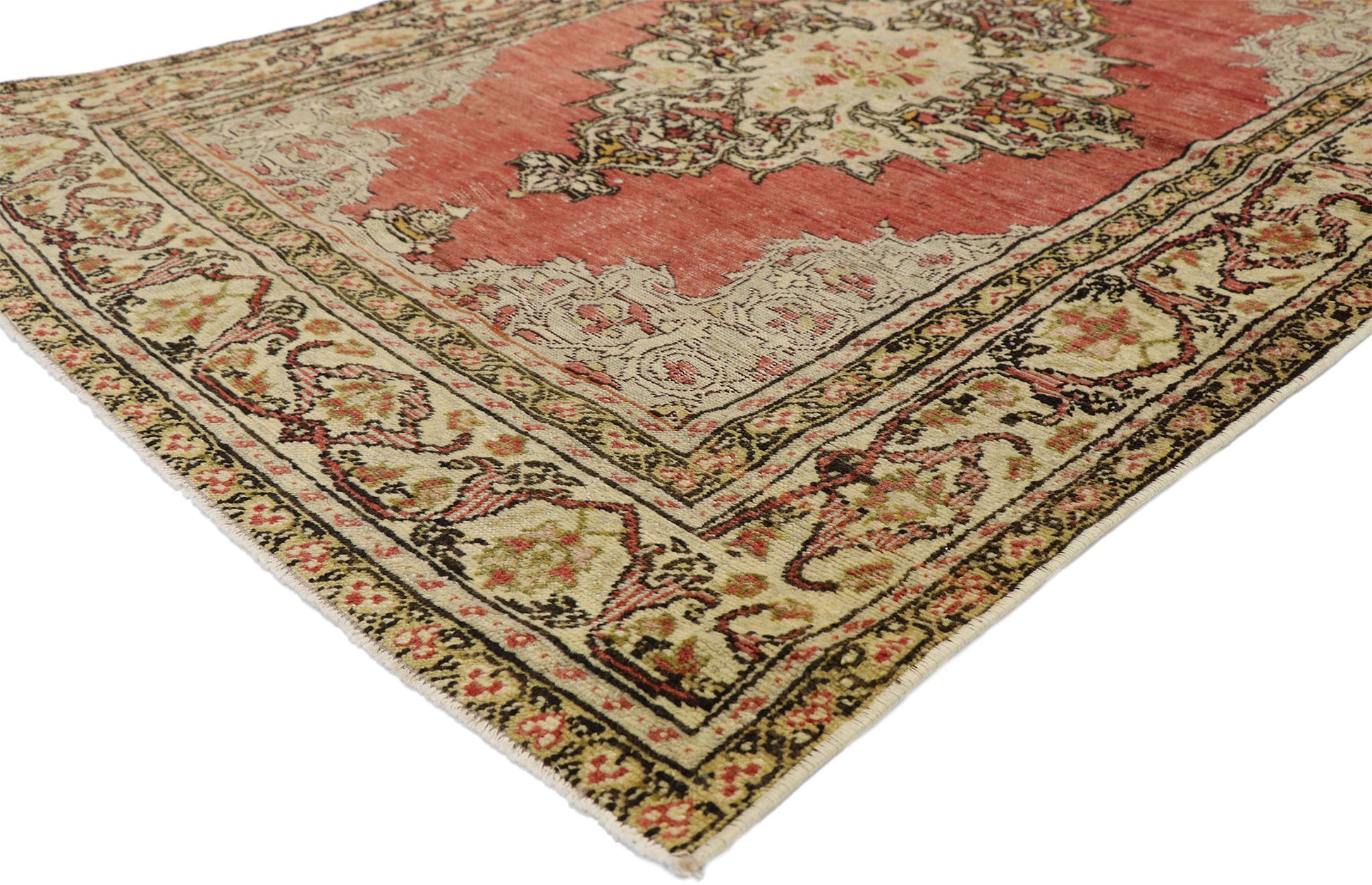 4 x 6 Vintage Turkish Sivas Rug 52568