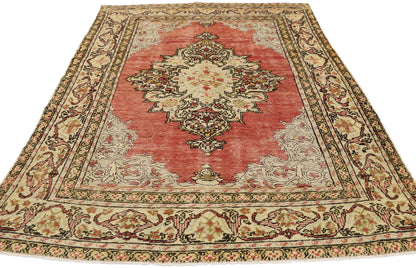 4 x 6 Vintage Turkish Sivas Rug 52568