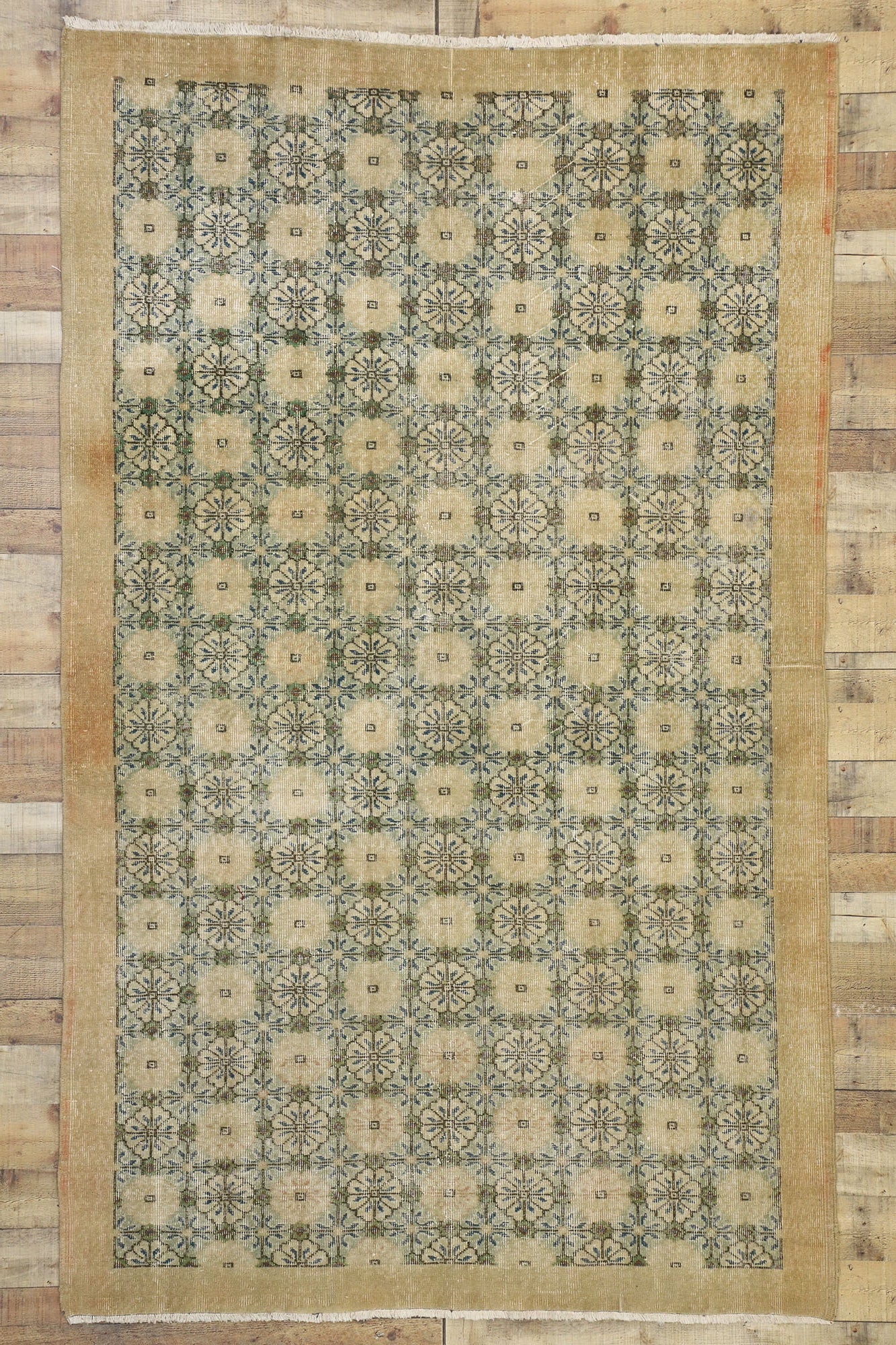 6 x 9 Zeki Muren Vintage Sivas Rug 52570