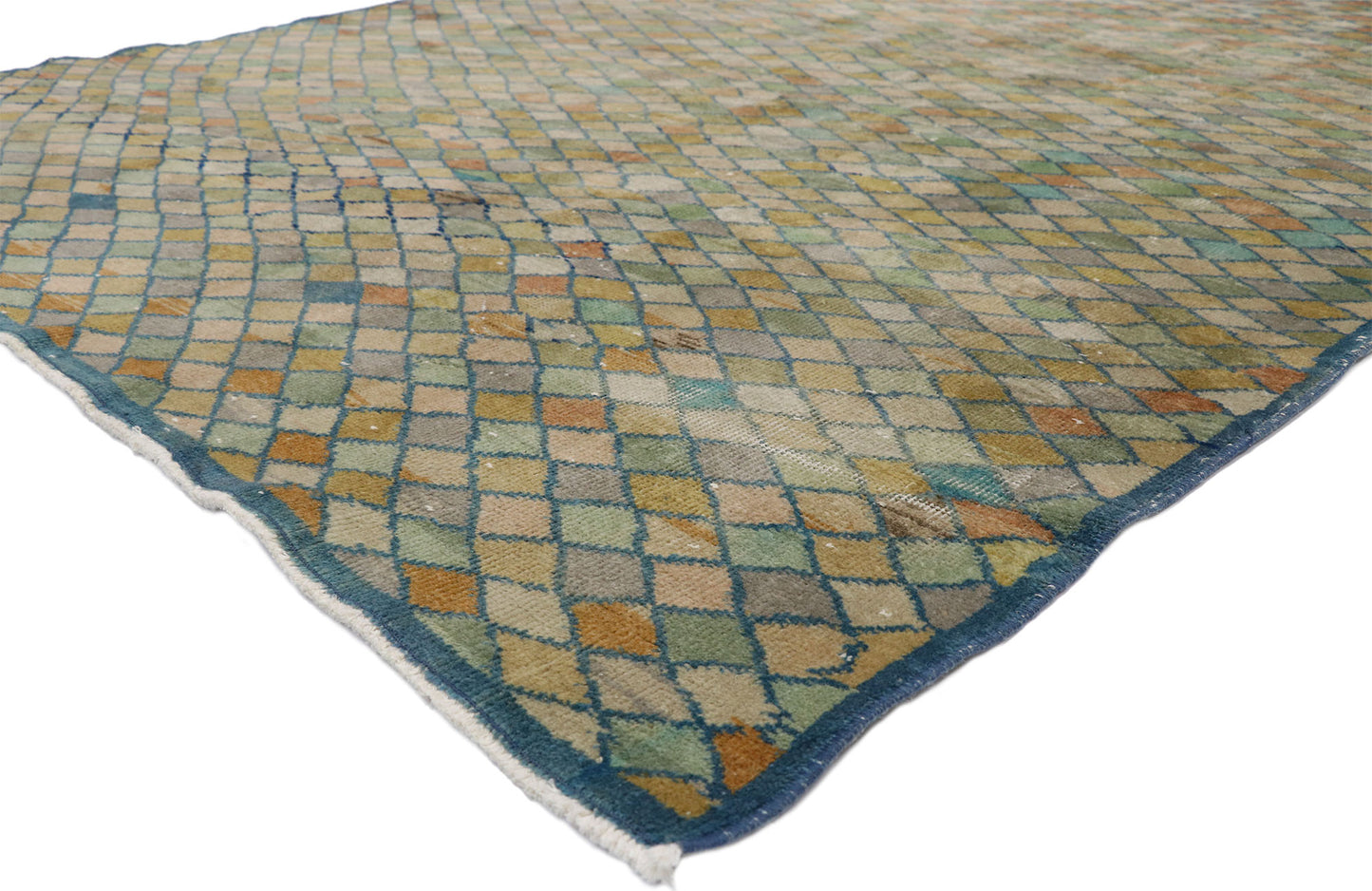 7 x 9 Zeki Muren Vintage Turkish Sivas Rug 52571
