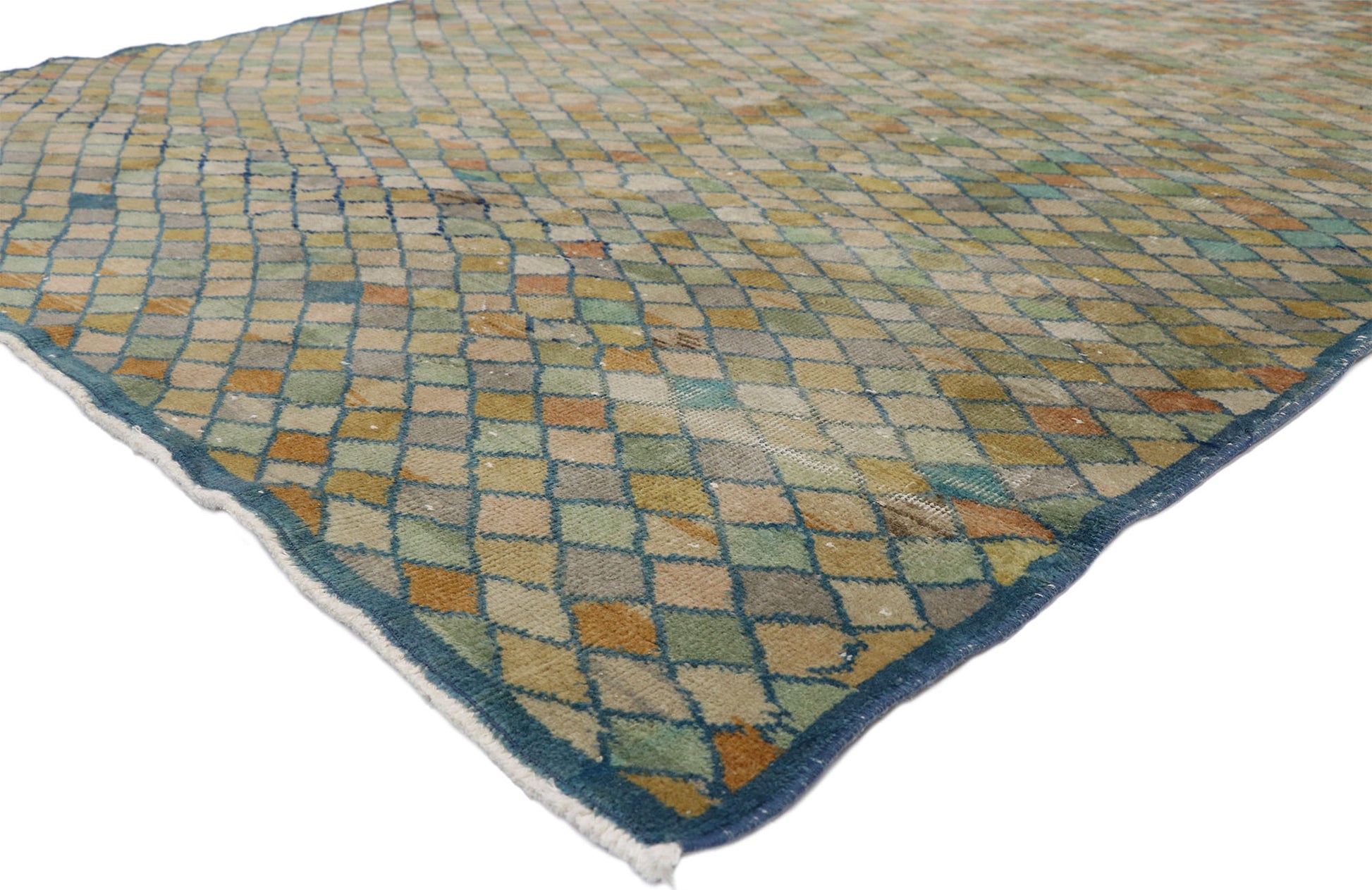 7 x 9 Zeki Muren Vintage Turkish Sivas Rug 52571