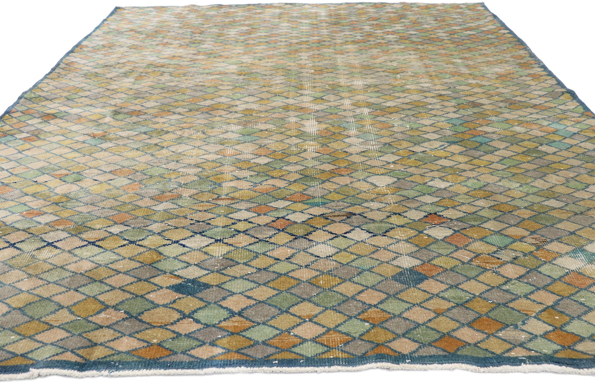 7 x 9 Zeki Muren Vintage Turkish Sivas Rug 52571