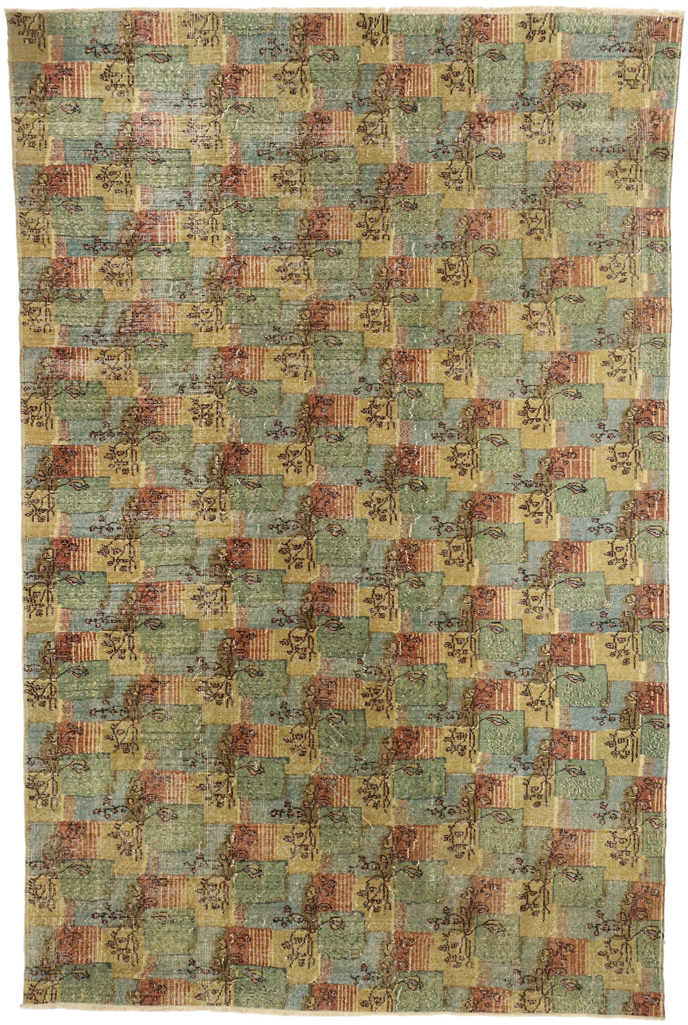 7 x 10 Zeki Muren Vintage Sivas Rug 52574