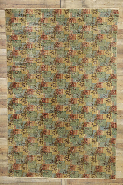 7 x 10 Zeki Muren Vintage Sivas Rug 52574