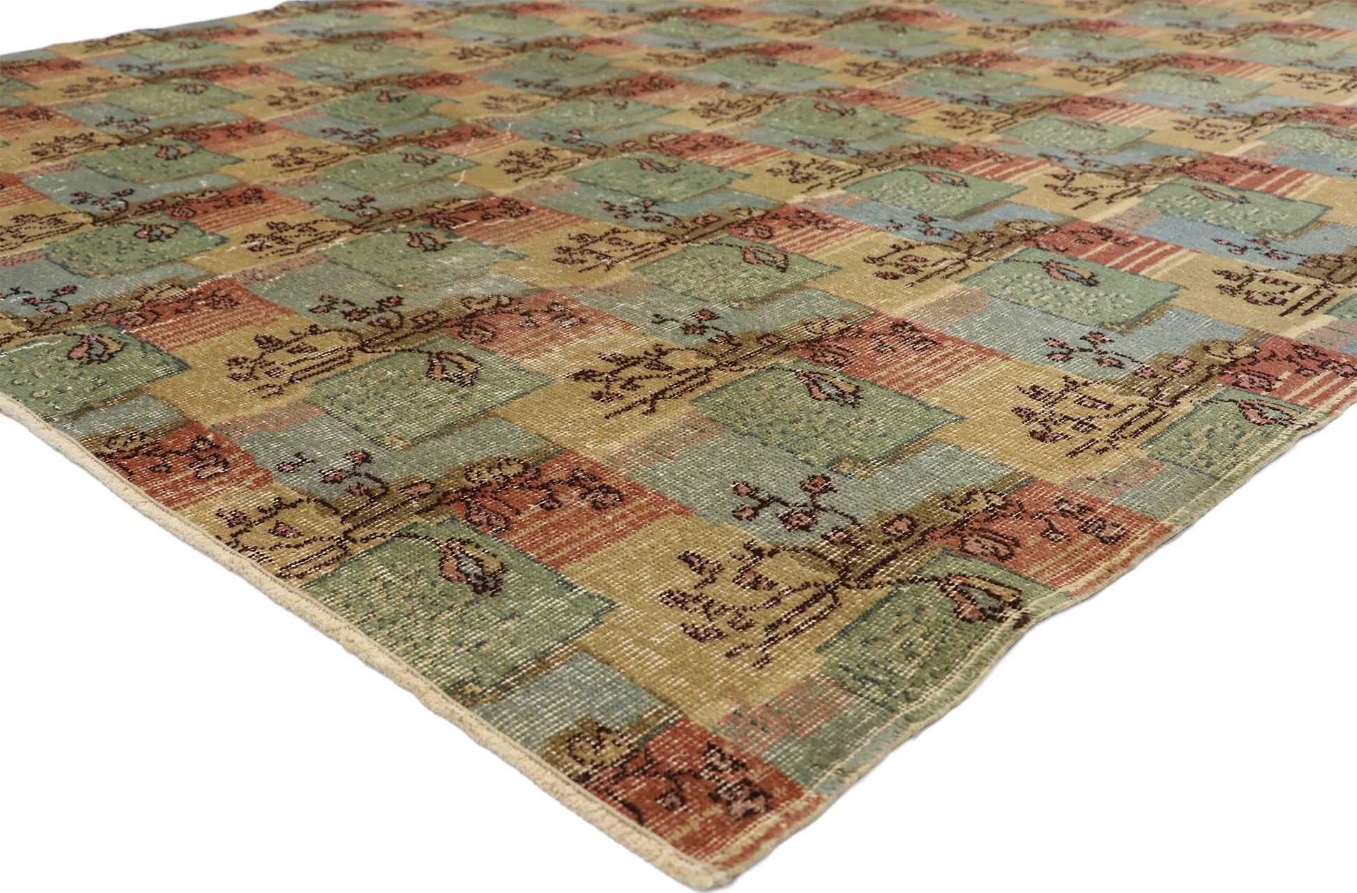 7 x 10 Zeki Muren Vintage Sivas Rug 52574