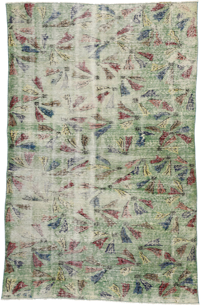 6 x 9 Zeki Muren Vintage Turkish Sivas Rug 52575
