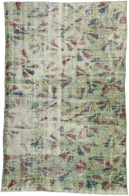 6 x 9 Zeki Muren Vintage Turkish Sivas Rug 52575