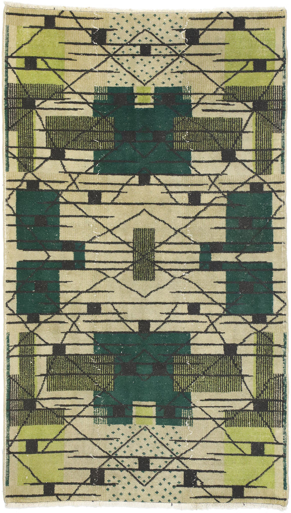 4 x 7 Zeki Muren Vintage Turkish Sivas Rug 52578